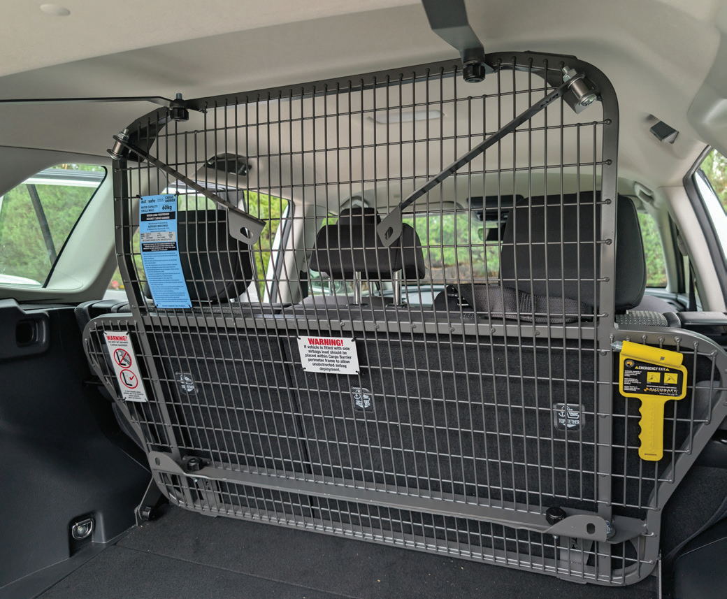 dual position cargo barrier dual position cargo barrier